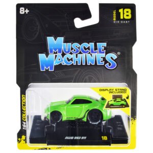 RWB 911 993 Bright Green "RAUH-Welt BEGRIFF" 1/64 Diecast Model Car by Muscle Machines