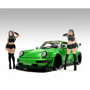"Auto Salon Girls" 2 piece Figures Set for 1/18 Scale Models by American Diorama