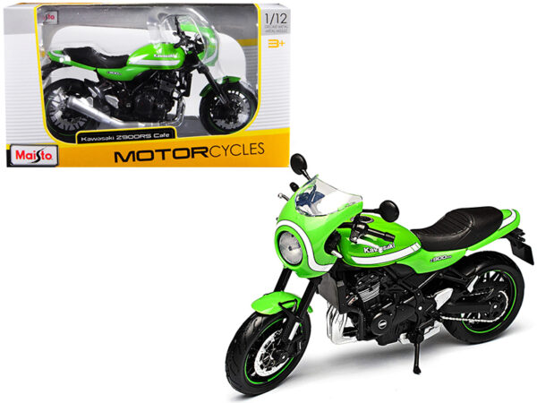 Kawasaki Z900RS Cafe Green 1/12 Diecast Motorcycle Model by Maisto