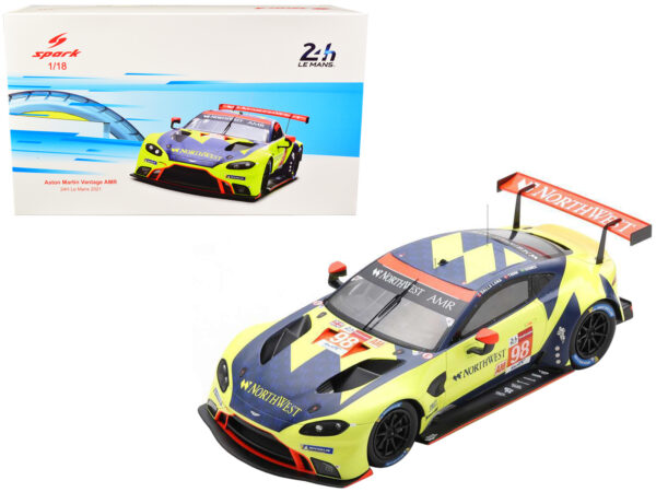 Porsche Aston Martin Vantage AMR #98 Marcos Gomes - Paul Dalla Lana - Nicki Thiim Aston Martin Racing LMGTE Am Class 24 Hours of Le Mans (2021) 1/18 Model Car by Spark