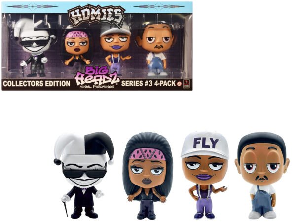 Homies Big Headz Series 3 Collector's Edition 4-Pack of Figures by Homies