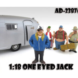 One Eyed Jack "Trailer Park" Figure For 1:18 Scale Diecast Model Cars by American Diorama