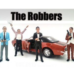 "The Robbers" 4 Piece Figure Set For 1:18 Scale Models by American Diorama