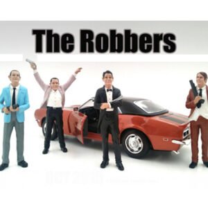 "The Robbers" 4 Piece Figure Set For 1:24 Scale Models by American Diorama