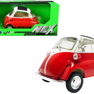 BMW Isetta Red and White "NEX Models" 1/18 Diecast Model Car by Welly
