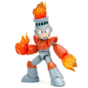 Fire Man 5.5" Moveable Figure with Accessories and Alternate Head and Hands "Mega Man" (1987) Video Game model by Jada