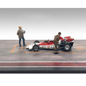 "Race Day" Two Diecast Figures Set 4 for 1/43 Scale Models by American Diorama