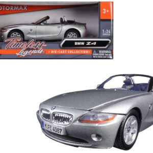 BMW Z4 Silver 1/24 Diecast Model Car by Motormax