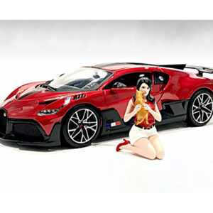 "Girls Night Out" Gigi with Cat Figurine for 1/18 Scale Models by American Diorama