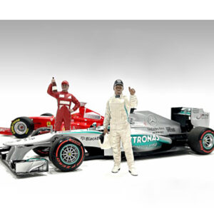 "Racing Legends" 2000's Figures A and B Set of 2 for 1/18 Scale Models by American Diorama