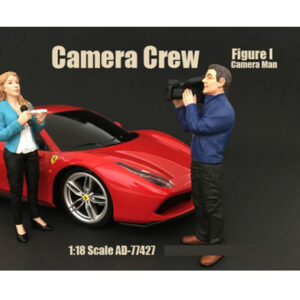 Camera Man Figurine I "Camera Crew" for 1/18 Scale Models by American Diorama