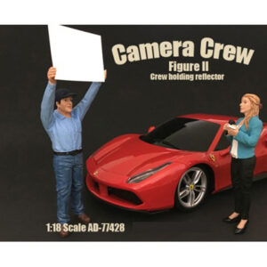 Camera Crew Figure II "Crew Holding Reflector" For 1:18 Scale Models by American Diorama