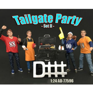 "Tailgate Party" Set II 4 piece Figurine Set for 1/24 Scale Models by American Diorama