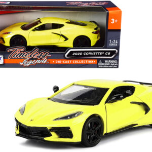 2020 Chevrolet Corvette C8 Stingray Yellow "Timeless Legends" 1/24 Diecast Model Car by Motormax