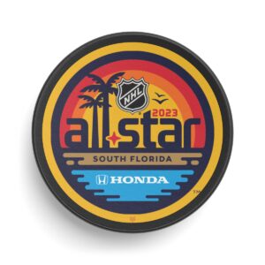 Official Pro Merch 2023 NHL All-Star Game Hockey Puck made by Viceroy