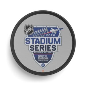 Pro Merch 2022 Stadium Series Air Force Academy Hockey Puck by Viceroy