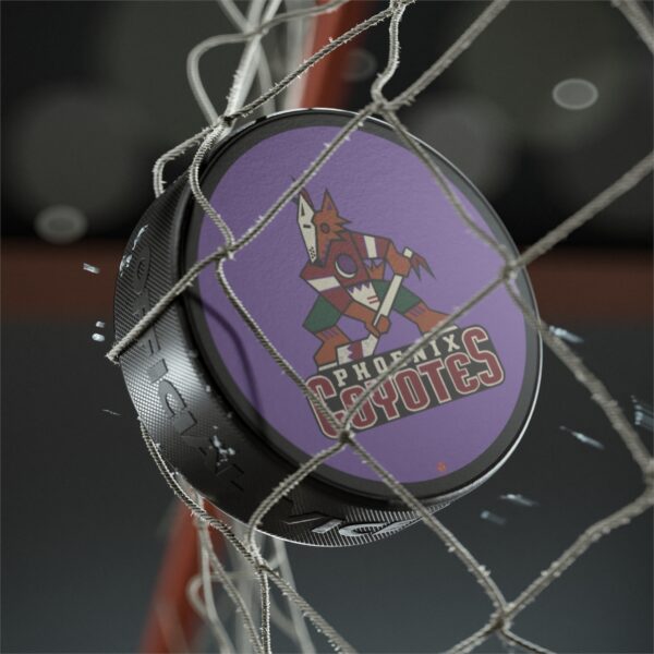 Official Pro Merch Arizona Coyotes Hockey Puck made by Viceroy - Image 3