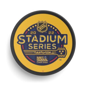 Official Pro Merch 2022 NHL Stadium Series Nashville Hockey Puck made by Viceroy