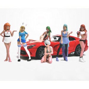 "Cosplay Girls" 6 piece Figure Set for 1/18 Scale Models by American Diorama