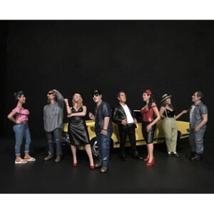 "Hanging Out" Series II 8 piece Figurine Set for 1/18 Scale Models by American Diorama