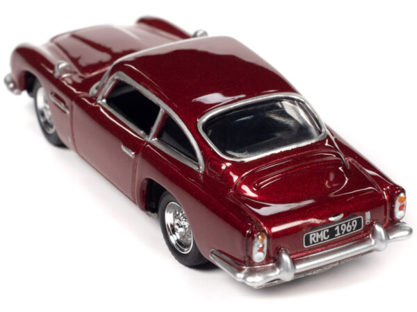 1966 Aston Martin DB5 RHD (Right Hand Drive) Rossa Rubina Chiara Red Metallic Classic Gold Collection 2023 Release 1 Limited Edition to 4428 pieces Worldwide 1/64 Diecast Model Car by Johnny Lightning