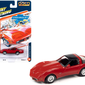 1979 Chevrolet Corvette Red with Black Top "Classic Gold Collection" 2023 Release 1 Limited Edition to 4500 pieces Worldwide 1/64 Diecast Model Car by Johnny Lightning
