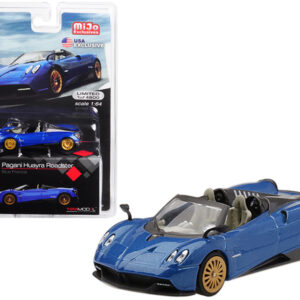 Pagani Huayra Roadster Blue Francia U.S.A. Exclusive Limited Edition to 4800 pieces Worldwide 1/64 Diecast Model Car by True Scale Miniatures