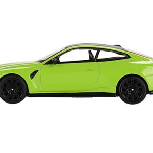 BMW M4 Competition (G82) Sao Paulo Yellow with Carbon Top Limited Edition to 1800 pieces Worldwide 1/64 Diecast Model Car by True Scale Miniatures