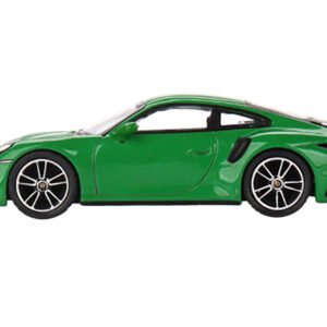 Porsche 911 Turbo S Python Green Limited Edition to 3000 pieces Worldwide 1/64 Diecast Model Car by True Scale Miniatures