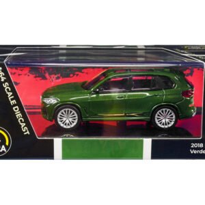 2018 BMW X5 Verde Ermes Green Metallic with Sunroof 1/64 Diecast Model Car by Paragon Models