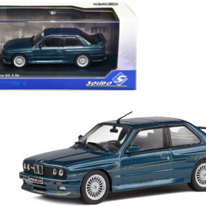 1989 BMW E30 M3 Alpina B6 3.5S Alpina Blue Metallic 1/43 Diecast Model Car by Solido