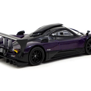 Pagani Zonda R Viola PSO Metallic and Black Global64 Series 1/64 Diecast Model Car by Tarmac Works