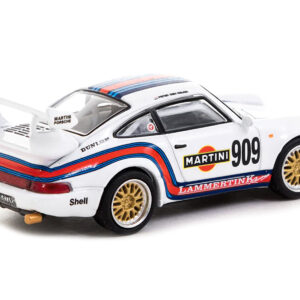 Porsche 911 RSR #909 "Martini Racing" White with Stripes "Collab64" Series 1/64 Diecast Model Car by Schuco & Tarmac Works