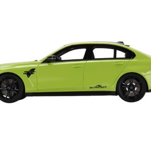 BMW AC Schnitzer M3 Competition (G80) Sao Paulo Yellow with Carbon Top 1/18 Model Car by Top Speed