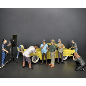 "Weekend Car Show" 8 piece Figurine Set for 1/18 Scale Models by American Diorama