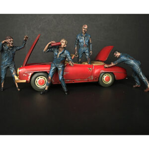 Zombie Mechanics 4 Piece Figurine Set "Got Zombies??" for 1/18 Scale Models by American Diorama