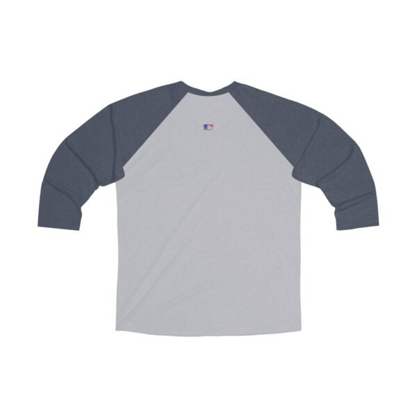 New York Mets Unisex Tri-Blend 3/4 Raglan Tee - Image 2