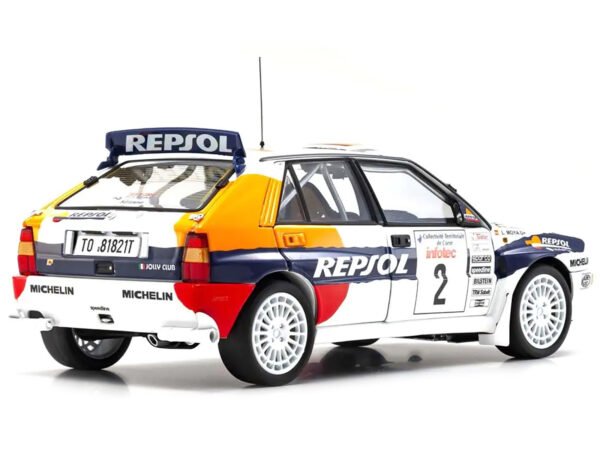 Lancia Delta HF Integrale Evoluzione #2 Carlos Sainz - Luis Moya Jolly Club Tour de Corse - Rallye de France (1993) 1/18 Diecast Model Car by Kyosho