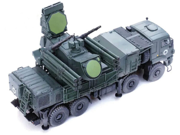 Pantsir S1 96K6 Self-Propelled Air Defense Weapon System Ukraine War Russian Army Armor Premium Series 1/72 Diecast Model by Panzerkampf