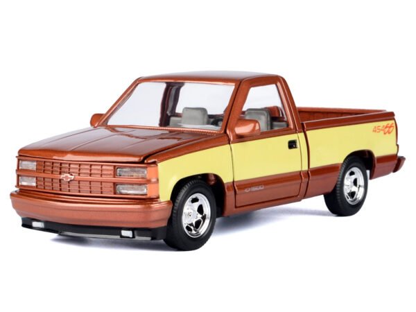 1992 Chevrolet 454 SS Pickup Truck Copper Metallic with Beige Sides American Classics Series 1/24 Diecast Model Car by Motormax