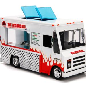 Deadpool Taco Truck with Deadpool Diecast Figurine "Marvel" Series 1/24 Diecast Model by Jada