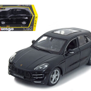 Porsche Macan Turbo Black 1/24 Diecast Model Car by Bburago