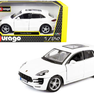 Porsche Macan with Sunroof White 1/24 Diecast Model Car by Bburago