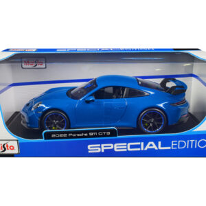 2022 Porsche 911 GT3 Blue "Special Edition" 1/18 Diecast Model Car by Maisto