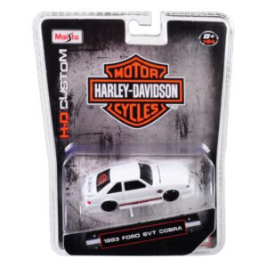 1993 Ford SVT Cobra White "Harley Davidson" 1/64 Diecast Model Car by Maisto