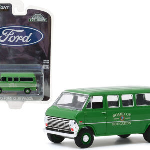 1970 Ford Club Wagon Van Green "Board of Education" "Hobby Exclusive" 1/64 Diecast Model by Greenlight