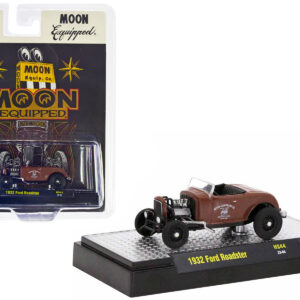 1932 Ford Roadster Brown Primer "Mooneyes - Moon Equipped" Limited Edition to 3300 pieces Worldwide 1/64 Diecast Model Car by M2 Machines