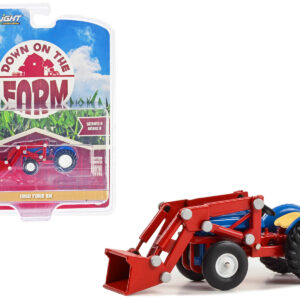 1950 Ford 8N Tractor with Front Loader Blue and Red "Down on the Farm" Series 8 1/64 Diecast Model by Greenlight