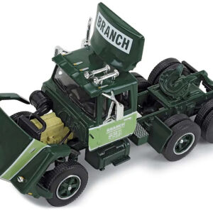 Ford LT-9000 Day Cab with Vintage 40' Dry Goods Tandem-Axle Trailer Green "Branch Motor Express" 1/64 Diecast Model by DCP/First Gear