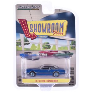 1974 Ford Thunderbird Blue Starfire "Showroom Floor" Series 6 1/64 Diecast Model Car by Greenlight